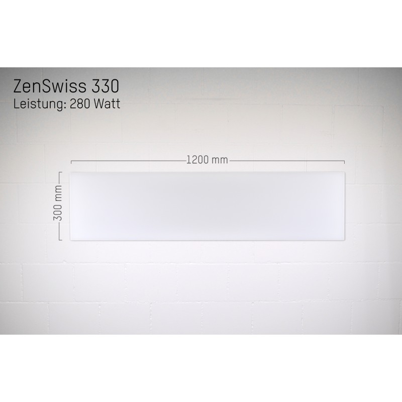 ZenSwiss Infrarotheizung 30 x 120 cm / 280 Watt