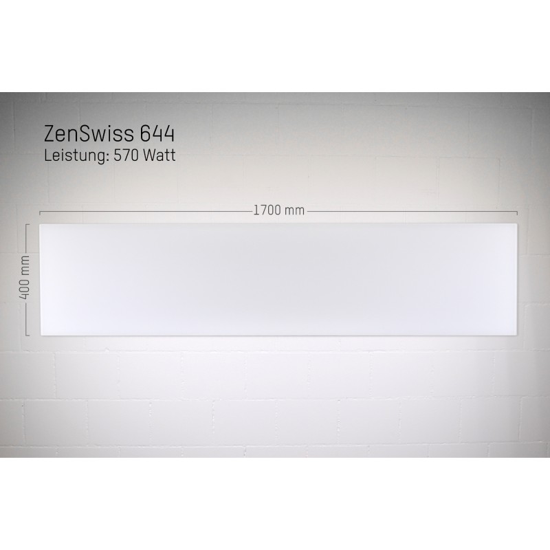 ZenSwiss Infrarotheizung 40 x 170 cm / 570 Watt