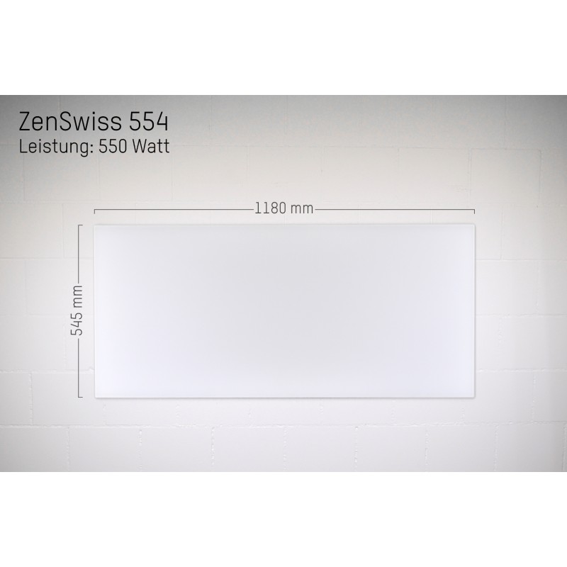 ZenSwiss Infrarotheizung 54 x 118 cm / 550 Watt