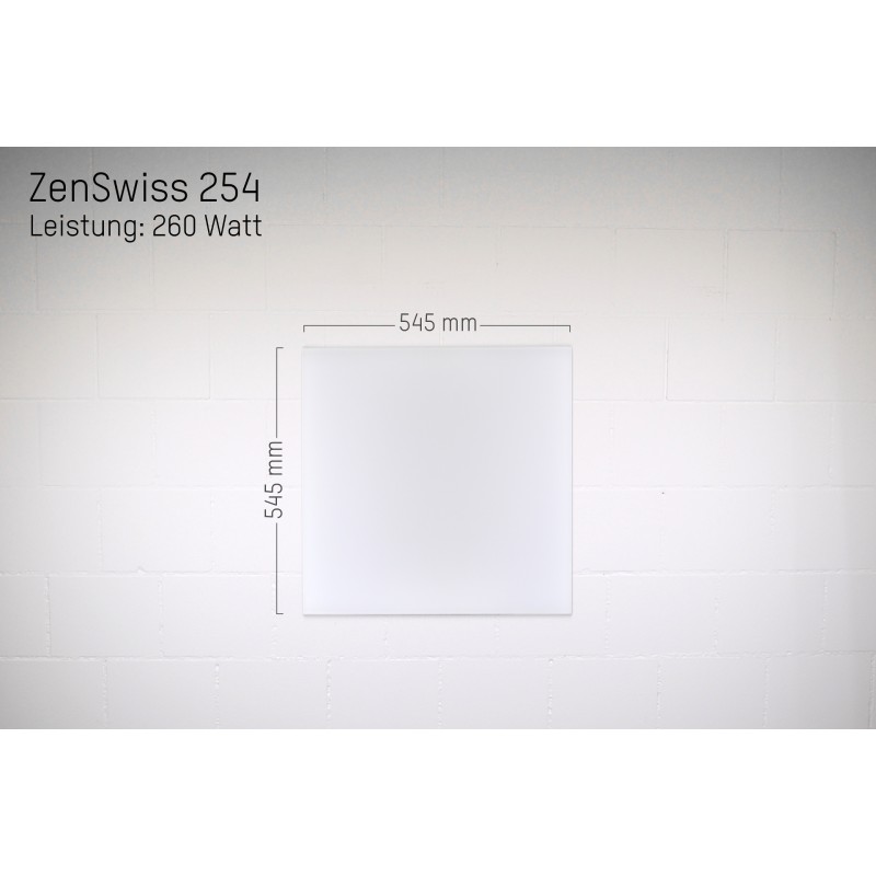 ZenSwiss Infrarotheizung 54 x 54 cm / 260 Watt
